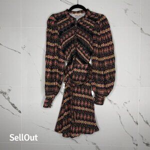 ByTimo Long Sleeve Patterned Dress